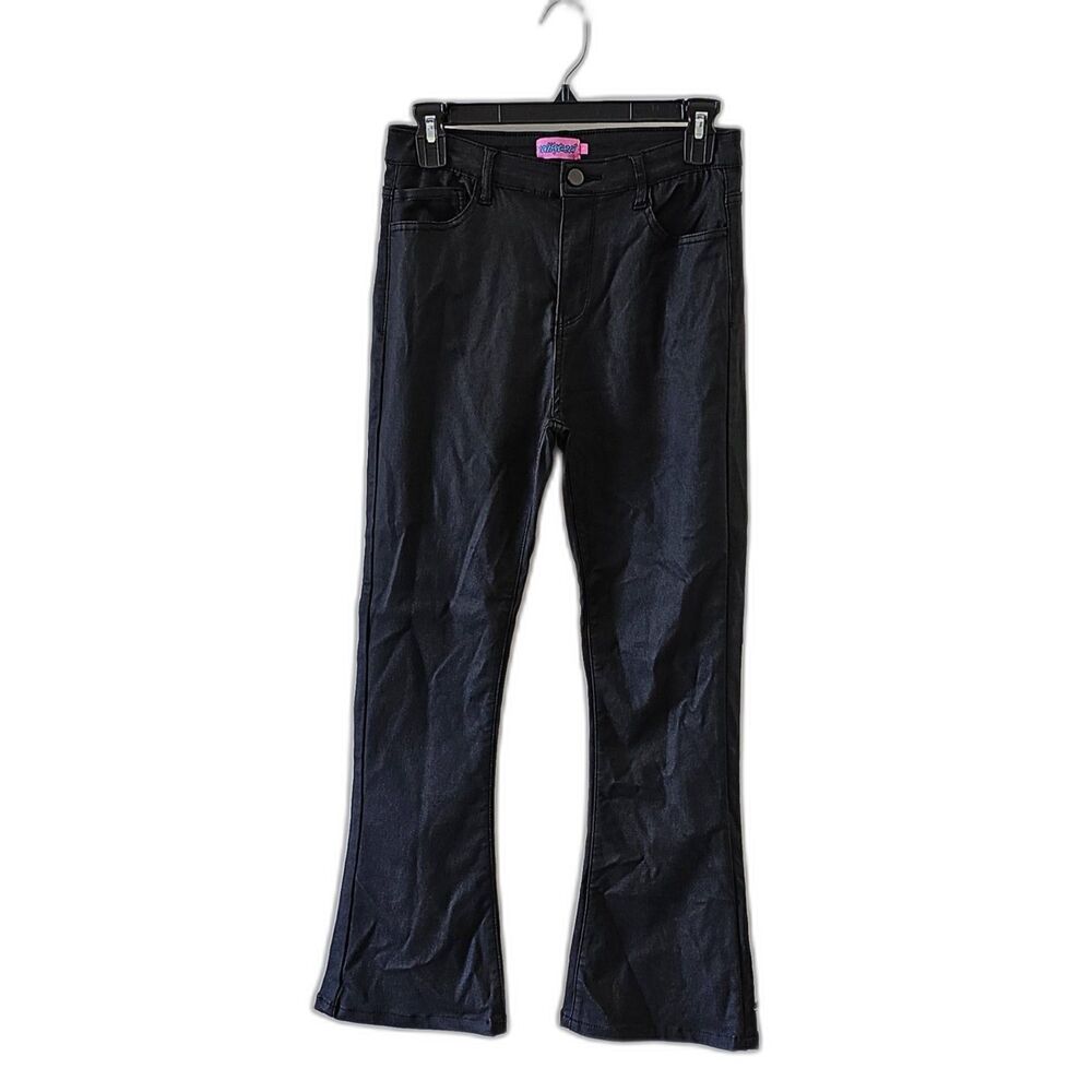 Edikted Women’s Stretch Black Flare Jeans Size L